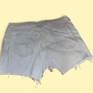 Light Blue Denim Women Shorts